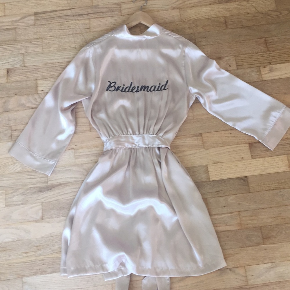 Silk "Bridesmaid" Robe